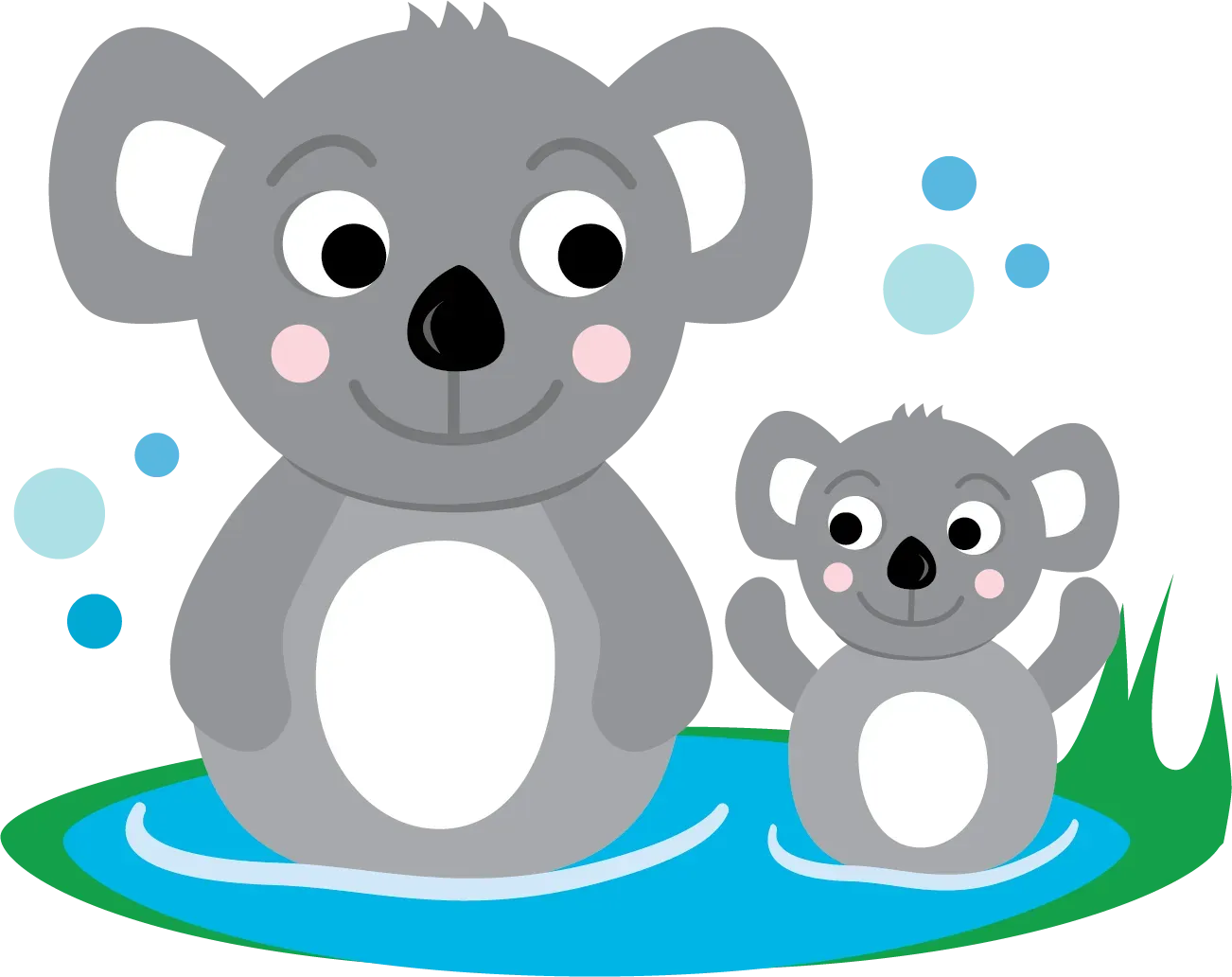 Koala swim level badge