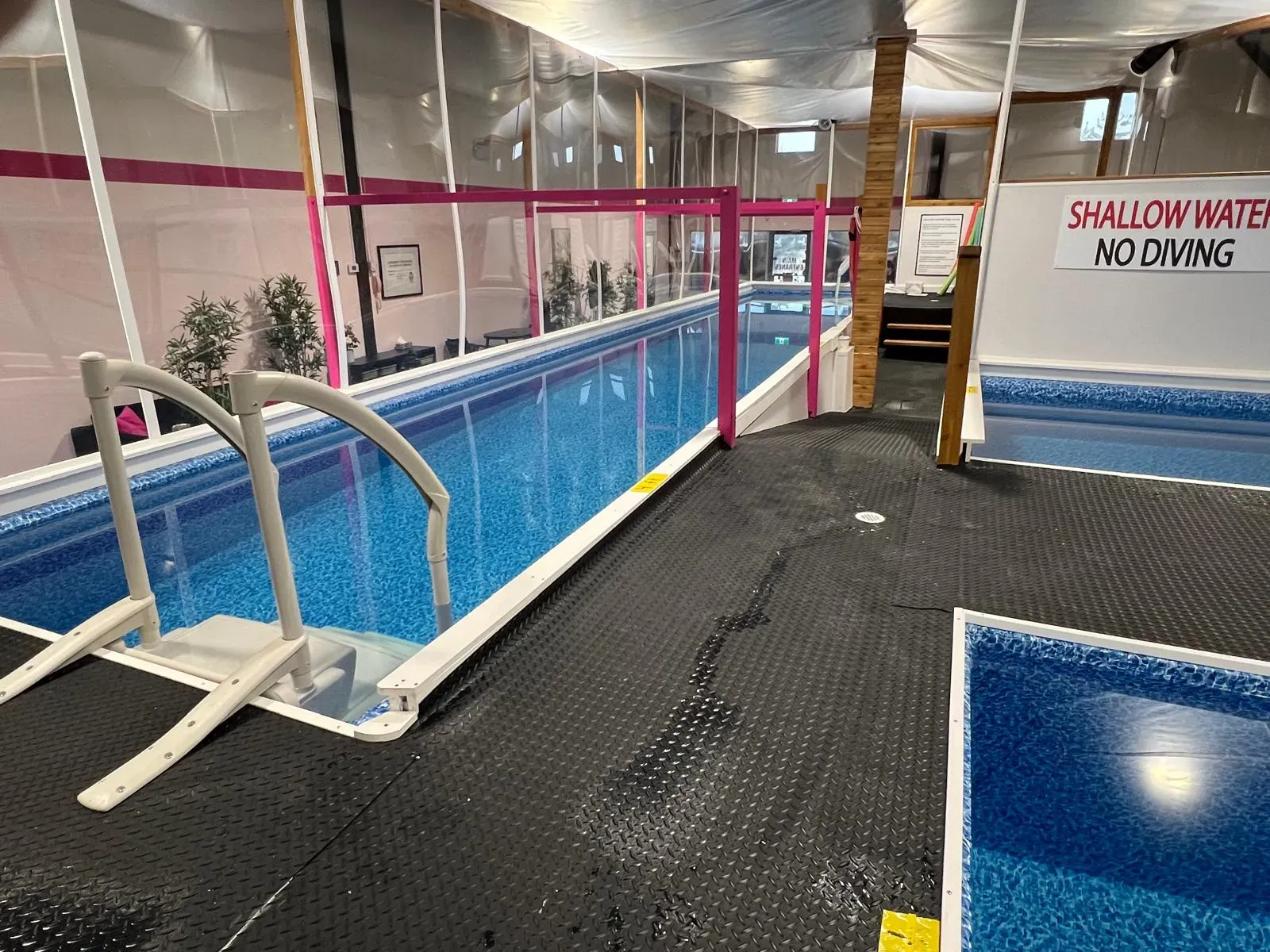 Inside the bright Hippo in the Bathtub Aquatic Centre